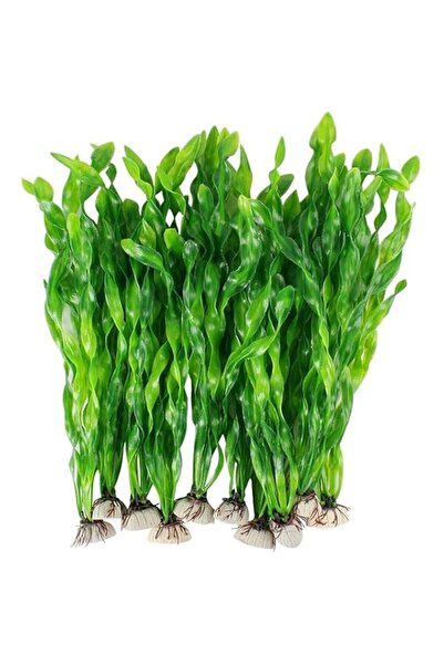 Generic Artificial Aquarium Plants, 10 Pack Green Seaweed Decorations, 30.5 c...