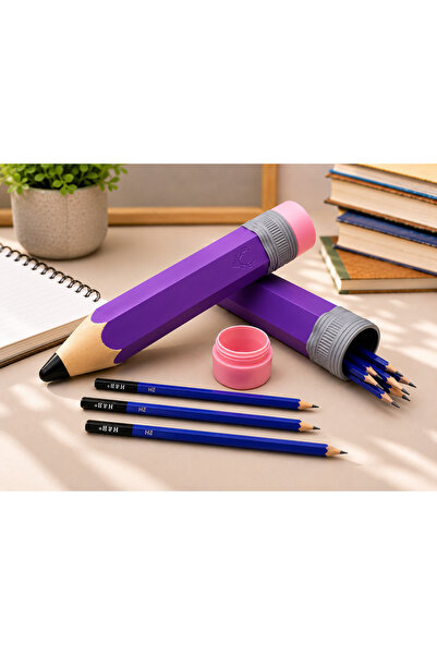farist Giant Pencil-Shaped Pencil Case – 32X6 cm Decorative 3D Printing Pen H...