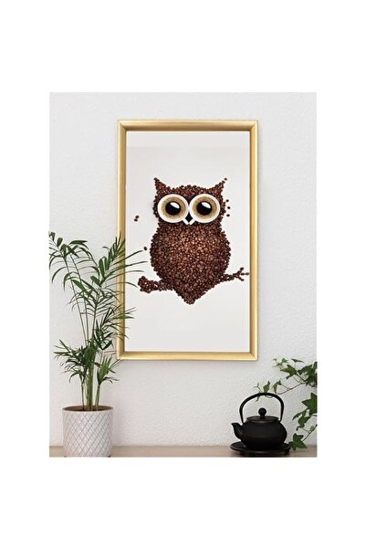 Generic Brand 'Coffee Owl' Digitally Printed Wall Poster with Photo Frame by ...