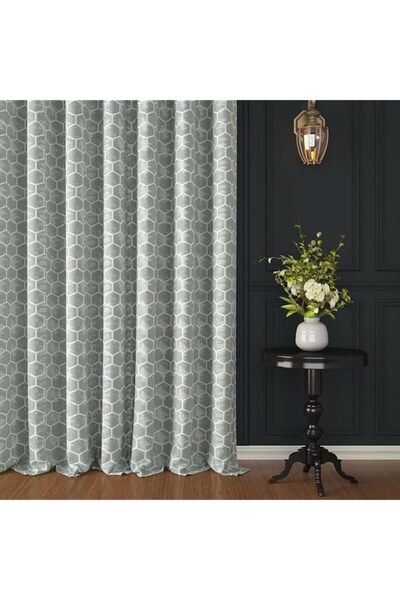 Generic Story@Home 152CM Long Window Curtains Set of 2, Room Darkening Curtai...
