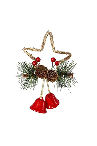 Generic Brand Christmas Magic Hanging Bells Red 15cm