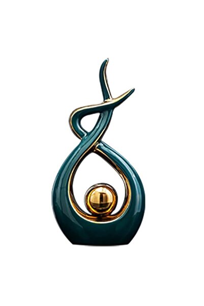 Generic Ceramic Abstract Art Statue, Modern Home Table Decor, Centerpiece for...