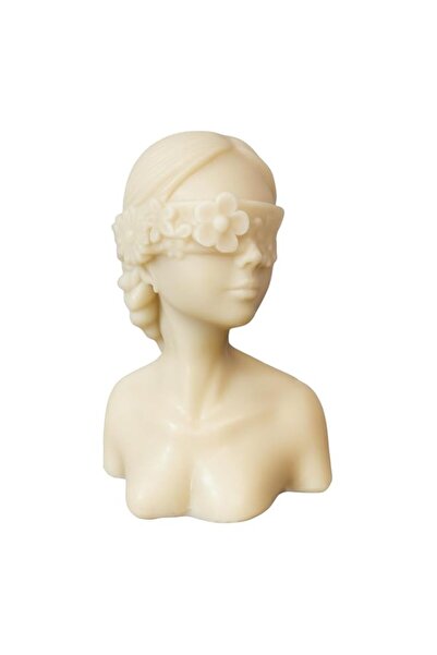 Generic Brand Candle Handmade Floral Blindfold Girl – Elegant Decorative Bust...