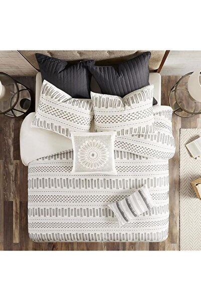 Generic INK+IVY Luxurious Cotton-Bedding Set - Mid Century Trendy Geometric D...