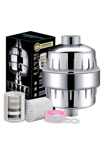 Generic Sulfar 15-Stage Shower Filter for Hard Water | Removes Chlorine & Imp...