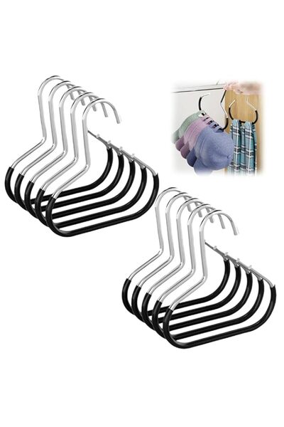 Generic HASTHIP® 10 Pcs Hat Rack, Wardrobe Metal Hat Holder, Space Saving Clo...