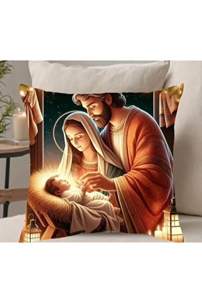 Generic Brand Religious Themed Decorative Pillow Case, 45cm by 45cm
