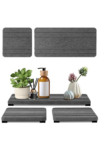 Generic 3PCS Water Absorbing Stone Tray, DryingNeat Diatomite Stone Sink Tray...
