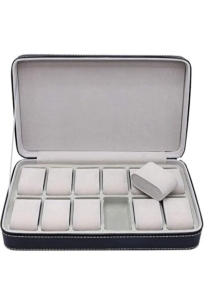Generic Brand TAME Watch Box, 12 Slots Watch Box Organizer with Zipper, Porta...