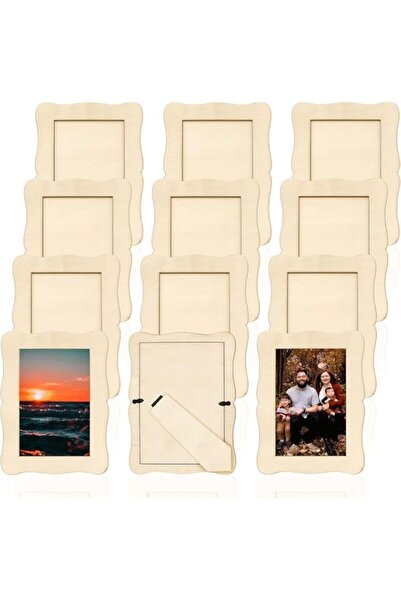 Generic Brand Aputue Diy Wooden Photo Frame, Bulk 12 Pack Unfinished 14x19cm ...