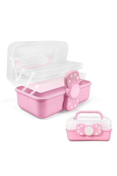 Generic Brand Jewelry Box for Girls, 3-Layer Cosmetics Storage Box, Little Gi...