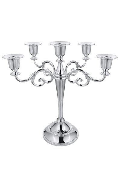 Generic Brand RICHEE-NL 10.63" Tall Metal Candelabra Retro Table Candlestick ...