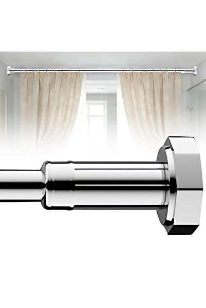 Generic Shower Curtain Rod Adjustable Drill-free Tension Spring Pole 90-230cm...