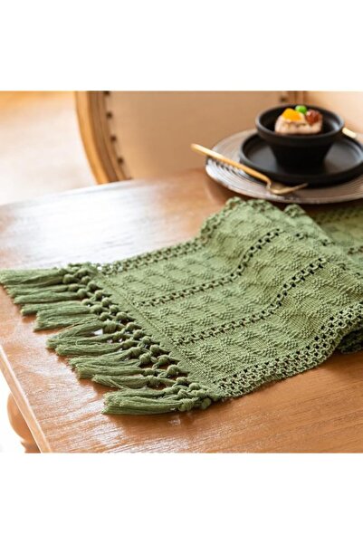 Generic RENMTURE Boho Table Runner with Tassels Home Decor, Farmhouse Rustic ...
