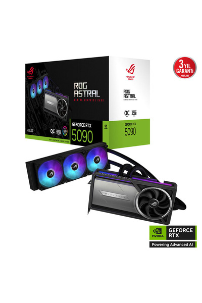 ASUS ROG-ASTRAL-LC-RTX5090-O32G-GAMING, 32Gb, 512Bit, GDDR7, 2xHDMI, 3xDP GAM...