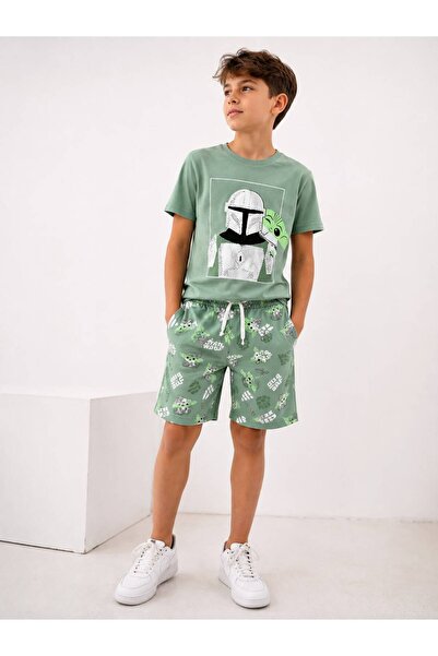 Miniminnakkidswear Set de pantaloni scurți cu imprimeu Star Wars pentru băieți