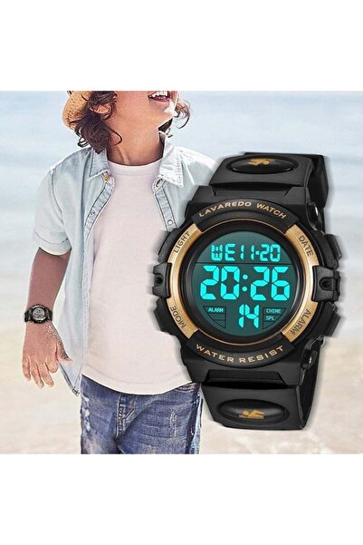 mucize A ALPS L6606 Erkek Çocuk Dijital Spor Kol Saati - LED Işıklı Su Geçirm...