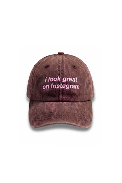 Tresore I Look Great on Instagram Embroidered Printed Hat / "I Look Great on ...