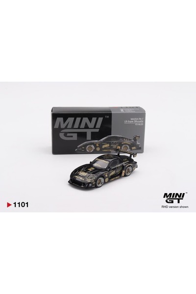mini gt - 1101 - Mazda RX-7 LB-Super Silhouette FD-Niles 1/64 Model Araba