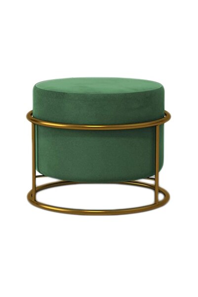 Generic STTC Round Foot Stool Leg Rest Soft Tufted Ottoman, Modern Linen Pouf...