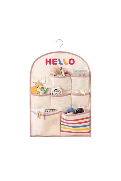 Generic Storage Hanging Organizer Over The Door For Kid Room, Nursery, 7 Comp...