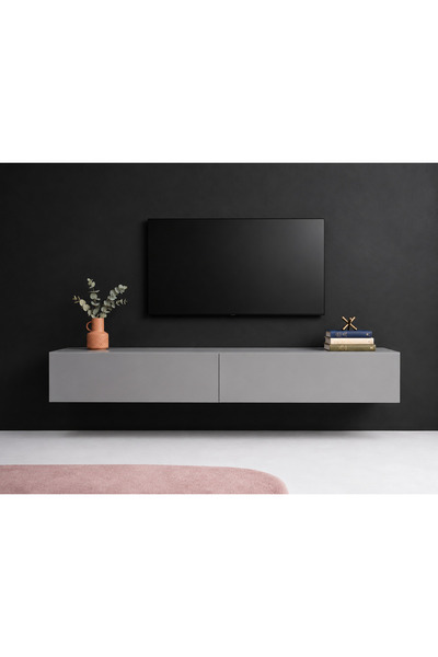 Mozide MDF Nuvola Premium TV Ünitesi Sis Gri 150 cm