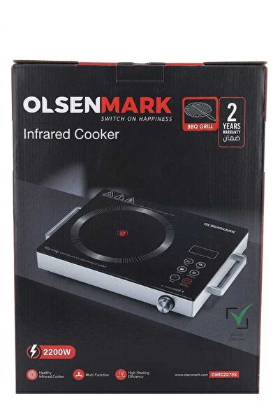 ORGIN Stainless Steel Infrared Cooker, 2200W - High-Temperature Resistant Gla...