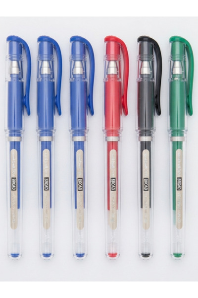 BATS UNI-BALL UM-153 SIGNO BROAD 1.0 MM. - İMZA KALEMİ 6 ADET - 3 MAVİ 1 SİYAH 1 KIRMIZI 1 YEŞİL