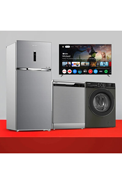 Arçelik Pro Tv'li Çeyiz Paketi( 578557 EI Fit A 710 I- 9140 MP OG- A 750 C)