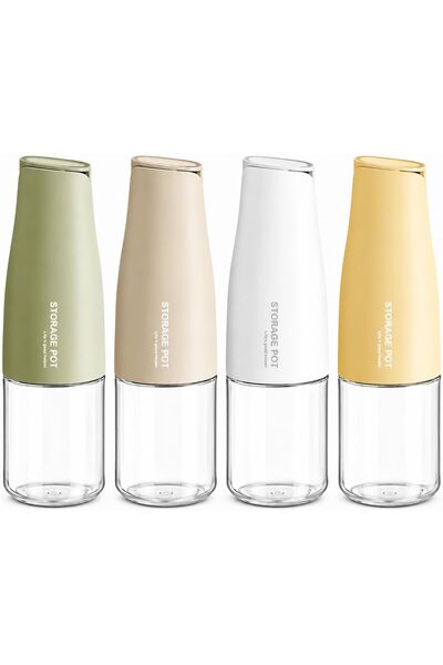 OVA Olive Oil Dispenser, Oil and Vinegar Dispenser Set with Silica Gel Pourer...