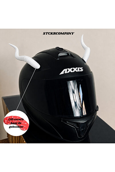STCKRCO Kask Boynuzu - Kıvrımlı Dekoratif Kask Boynuzu - Gotik Kask Aksesuarı...