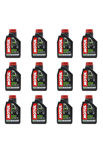 5100 10W40 4T Motosiklet Yağı 1 Lt 12 adet