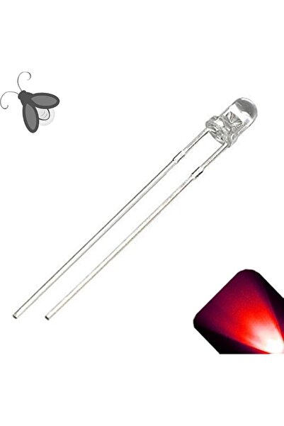 Generic KNP 3mm Super Bright Red LED is a compact, high-intensity light-emitt...