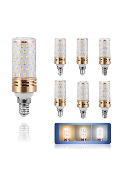 Generic 6 Pack - E14 LED Bulb Warm White | Cool White | Daylight, 3 Colour Ch...