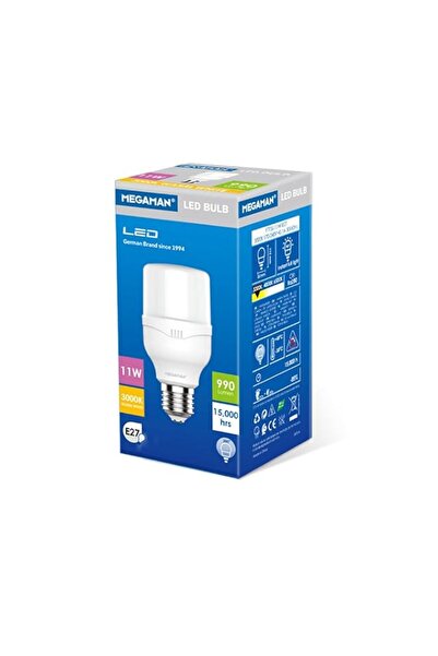Generic Megaman Led Half Stick 11w 3000k Warm white E27