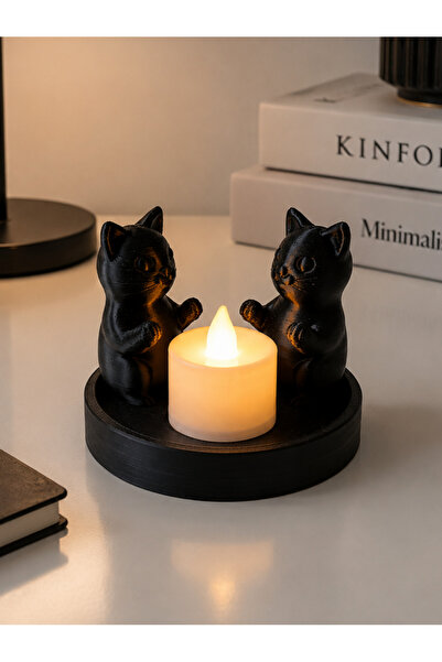 ARPAT NEXT Tealight with Cat Figure