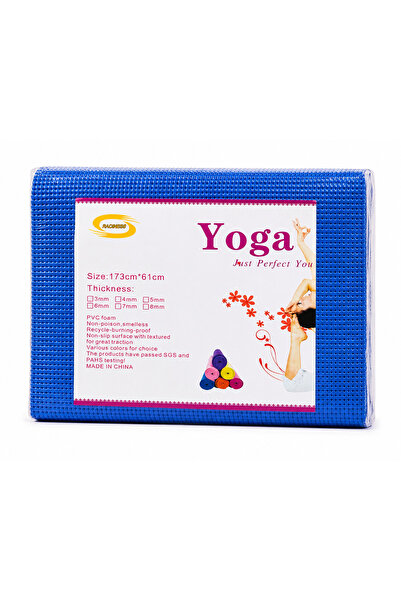 Generic Brand Non-Slip Yoga and Fitness Mat 173 x 61 cm, Thickness 6 mm