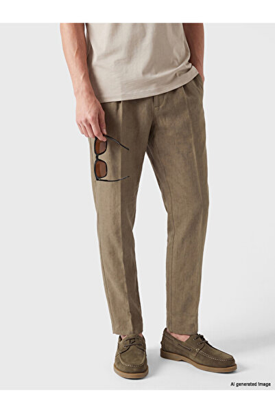 LC Waikiki Rmz Gi̇yi̇m Farkiyla Standard Fit 100% Linen Men's Trousers
