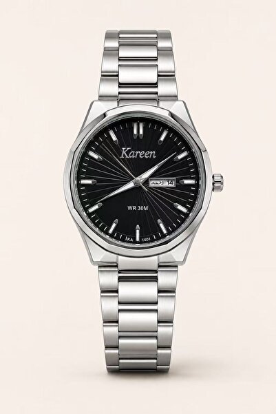 KAREEN Karin Men's Luxury Watch Waterproof Stainless Steel Strap 2 Years Warr...