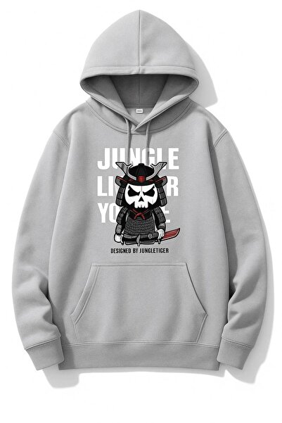 JANTIL MODA Unisex Oversize Φούτερ με κουκούλα με 3 κλωστές, τσέπη καγκουρό κ...