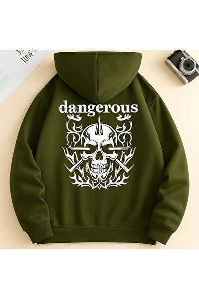 JANTIL MODA Hanorac unisex supradimensionat, cu 3 fire, cu buzunar tip cangur...