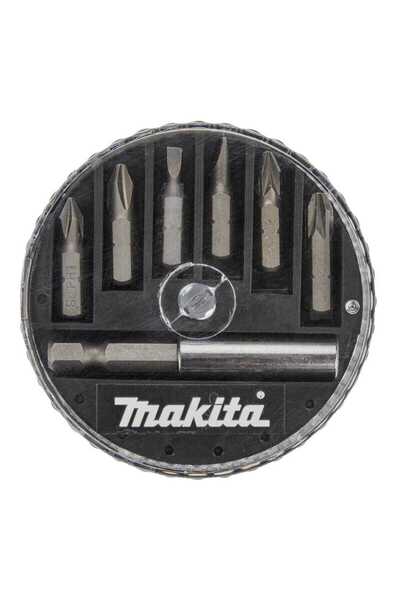 OEM 6-piece screwdriver bit set, Makita D-73271, with magnetic adapter, 7 pieces