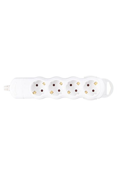 OEM Lohuis block, 4 sockets, safety contact, child protection, white
