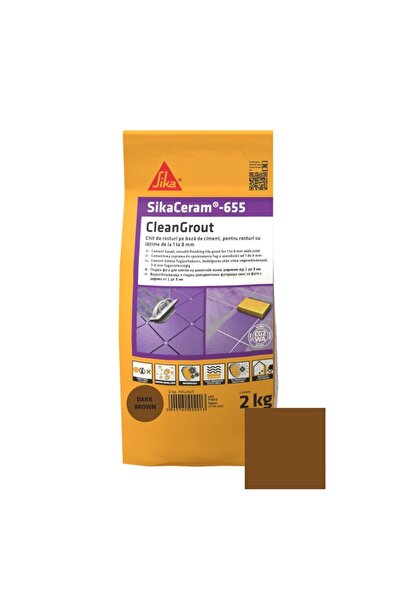 OEM Chit de rosturi gresie si faianta Sikaceram-655 Cleangrout, dark brown, i...