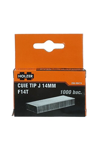 OEM Cuie tip J, Holzer, 14 mm, pentru capsator pneumatic, otel, set 1000 bucati