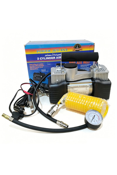 Power Jet DC12V Dual Cylinder Vehicle Tire Inflator,150PSI Portable Air Compr...