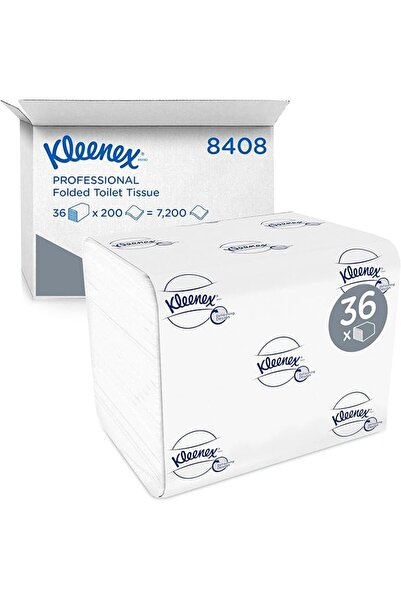 GENERAL Kleenex Folded Toilet Tissues 8408 - Large Soft and Comfortable 2-Ply...