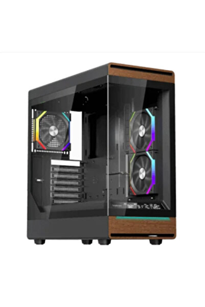 1ST PLAYER Carcasa 1STPLAYER WD8-BK, RGB, Mid Tower, Negru