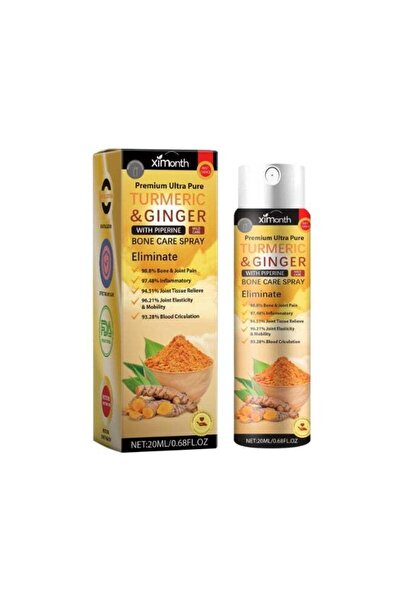 Ximonth Premium Ultra Pure Turmeric & Ginger Bone Care Spray with Piperine, M...