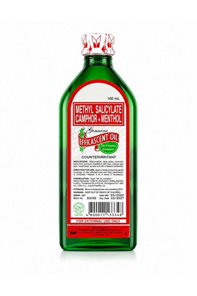 efficascent Oil Methyl Salicylate Camphor Menthol Counterirritant Liniment - ...